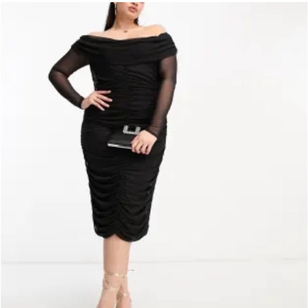 Elegant Black Off-Shoulder Dress